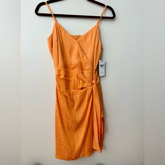 GUESS AUTUMN APRICOT MULTI SL NADIA DRESS - Picture 1 of 4